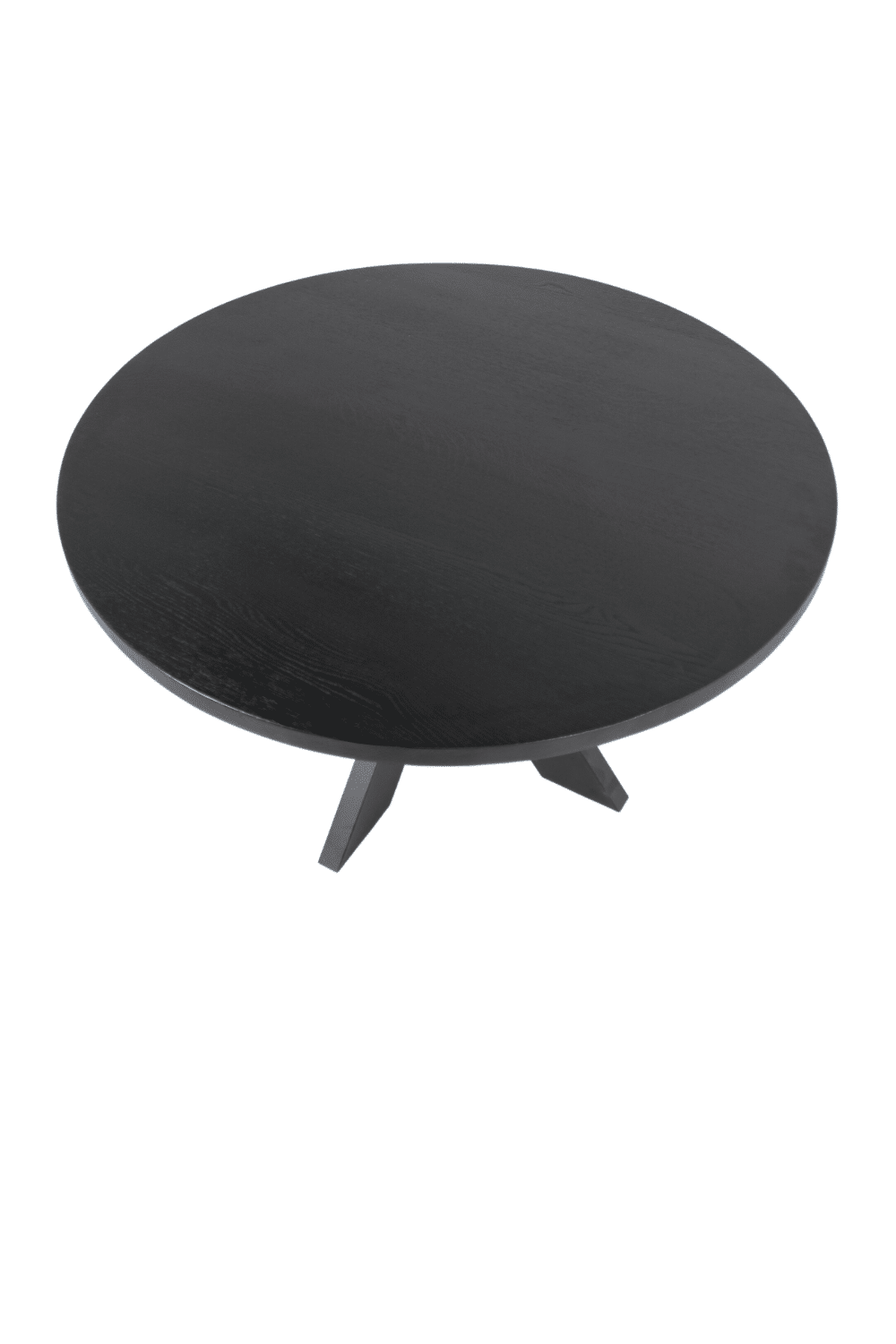 zwarte ronde eiken houten tafel 140 cm