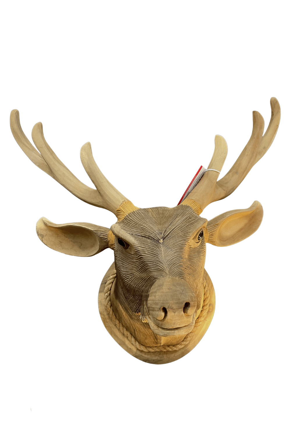 Houten herten kop herten gewei herten kop om op te hangen