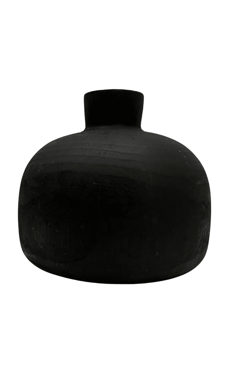 zwart houten vaasjes