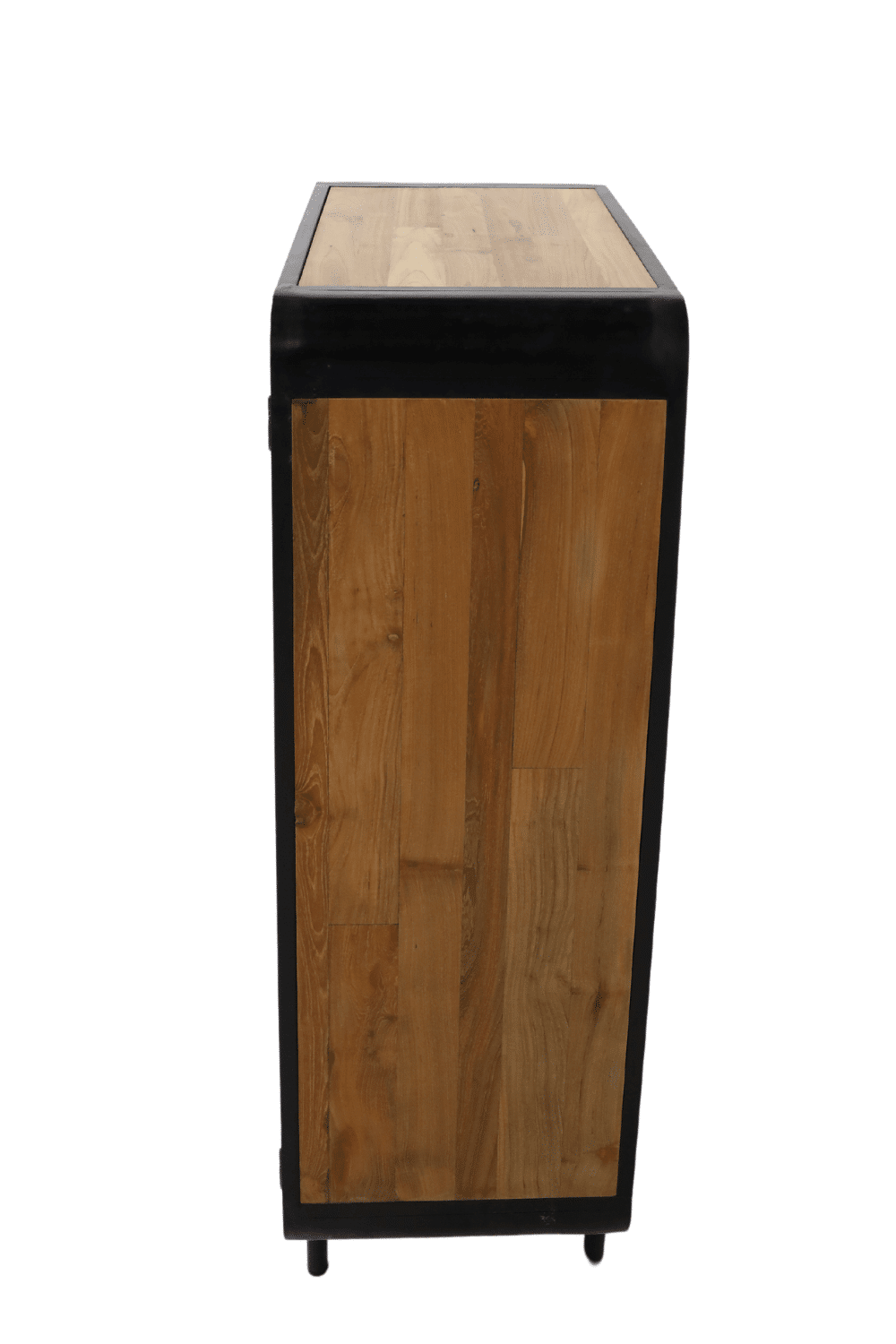 hout met metaal kastje 80 cm
