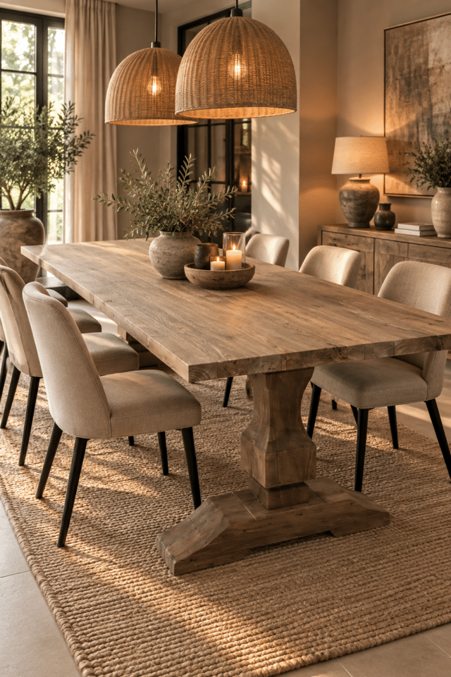 Klooster tafel teak hout