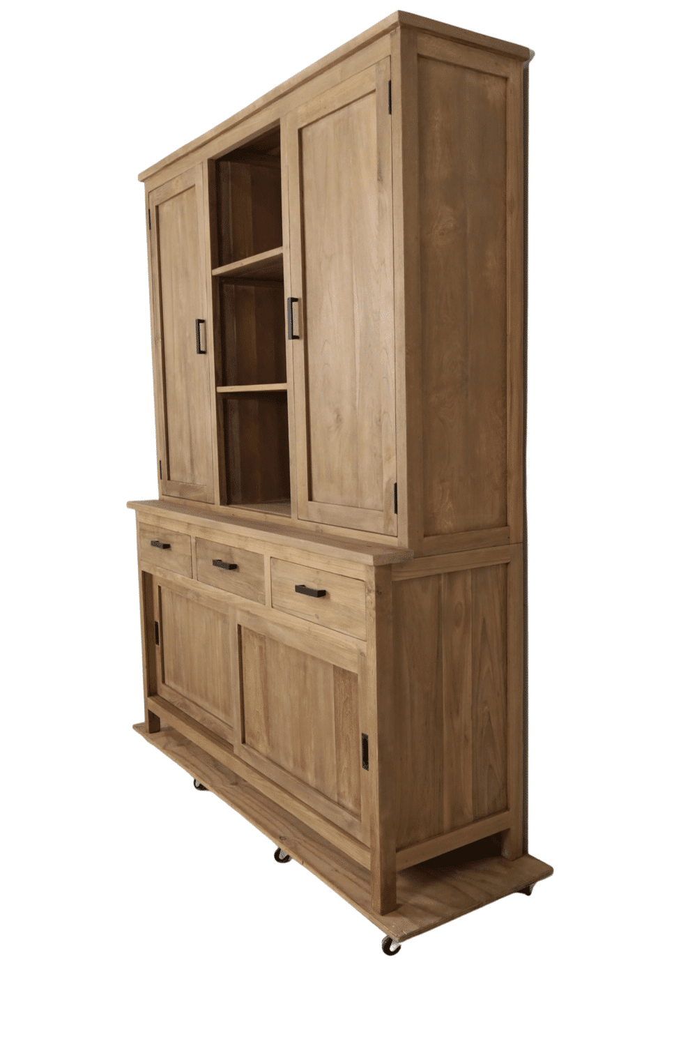 teak houten vitrine kast opbergkast 165x53x218 cm smoothZonnige houten kast met planten teak houten vitrine kast opbergkast 165x53x218 cm smoothZonnige houten kast met planten