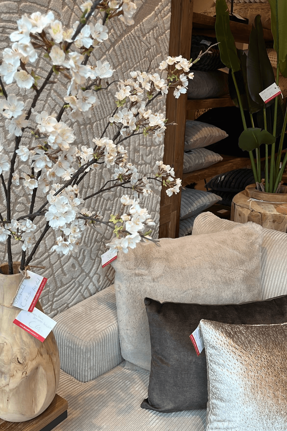 teak houten flessen vaas