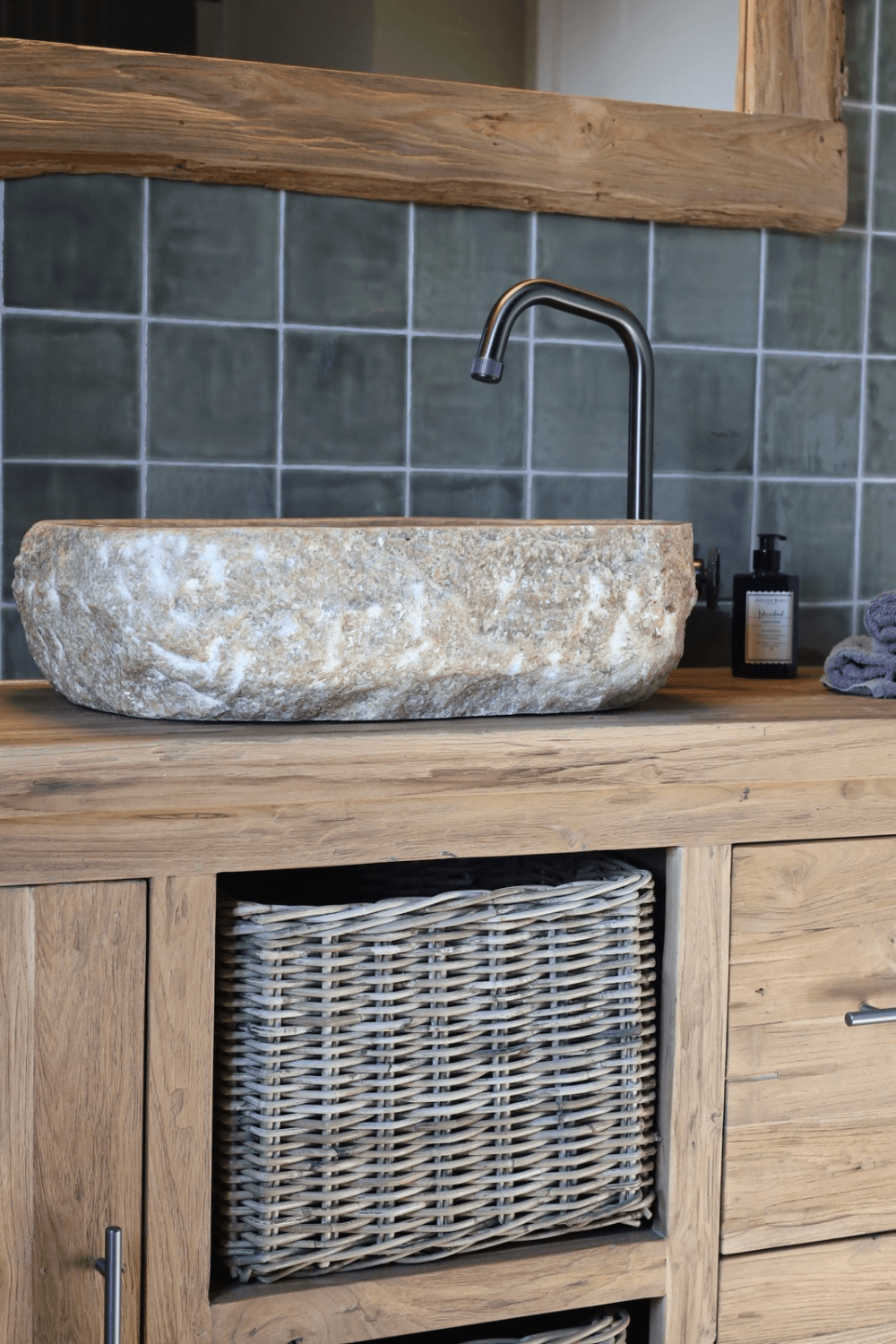 onyx wasbak natuursteen beige wasbom