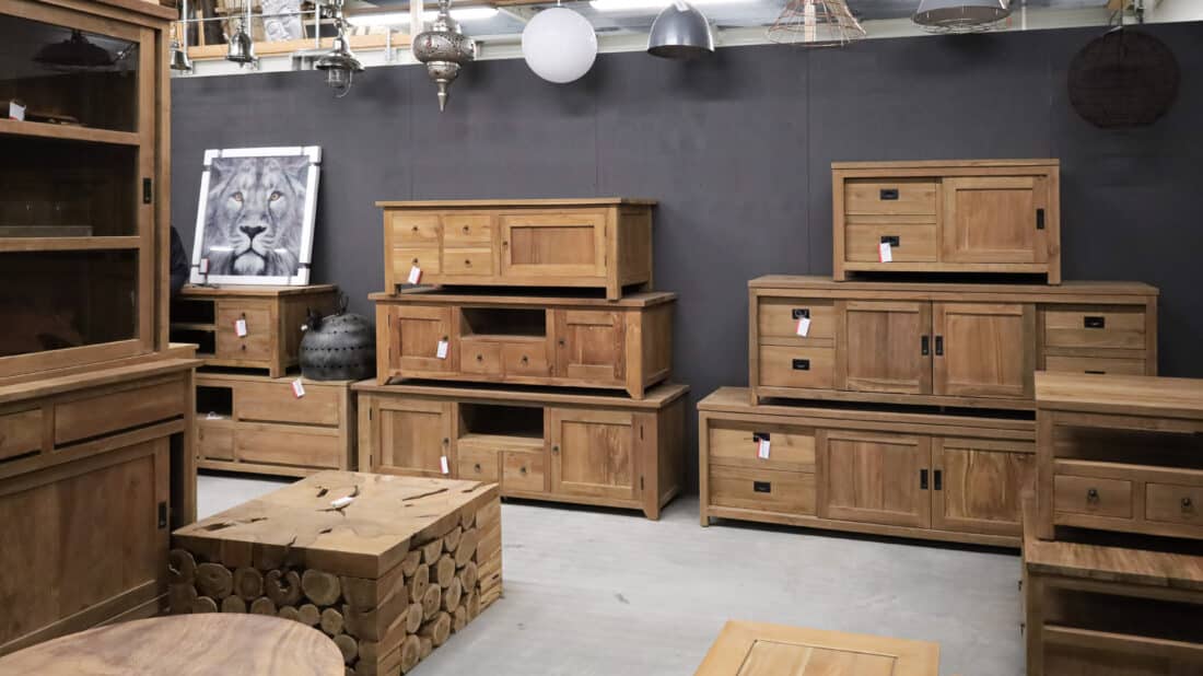 Tv meubelen teak hout