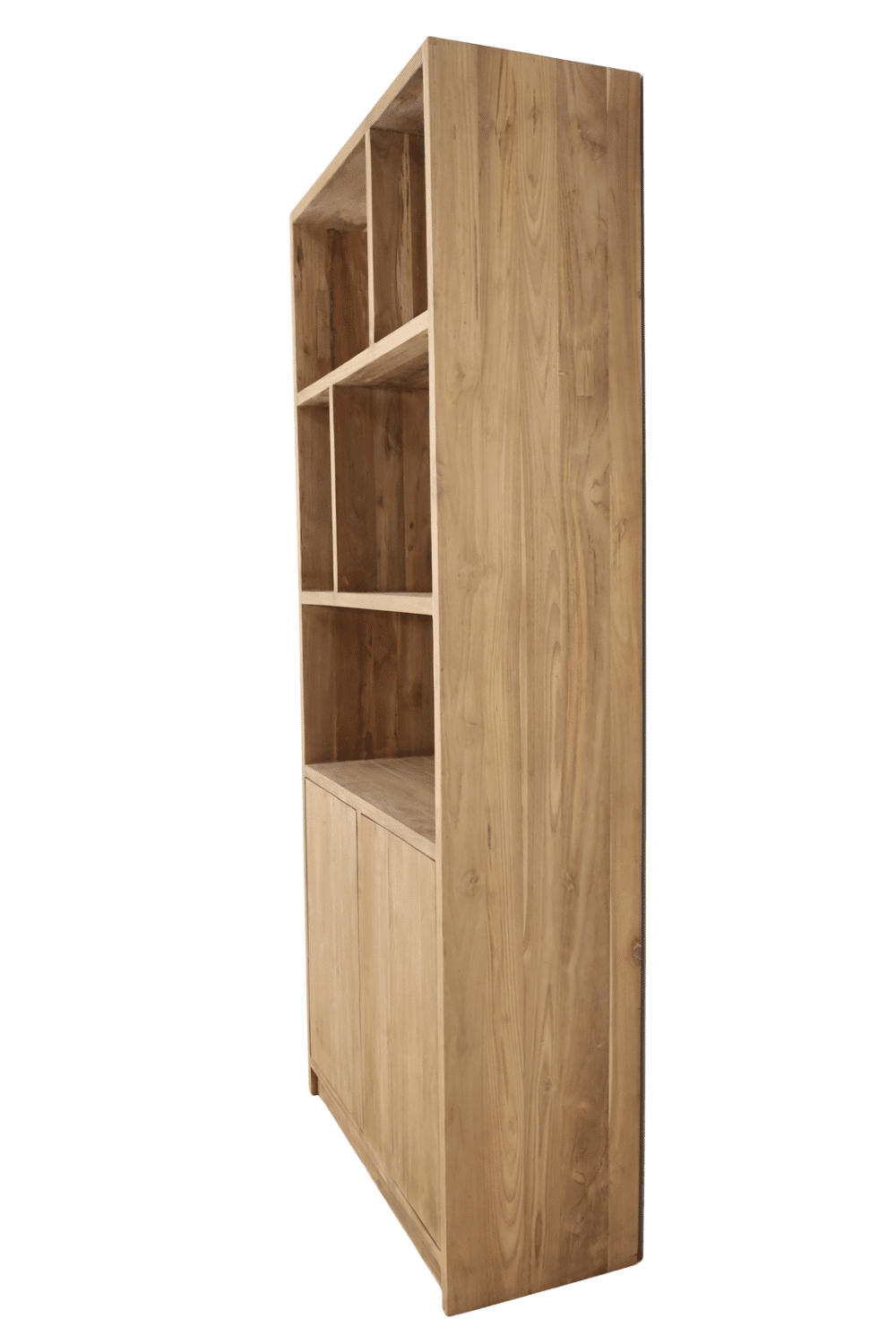 Teak houten Vakkenkast carla 100x40x220 cm