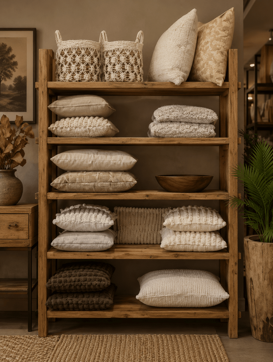 teak houten Vakken-kast-rek1 teak houten Vakken-kast-rek1