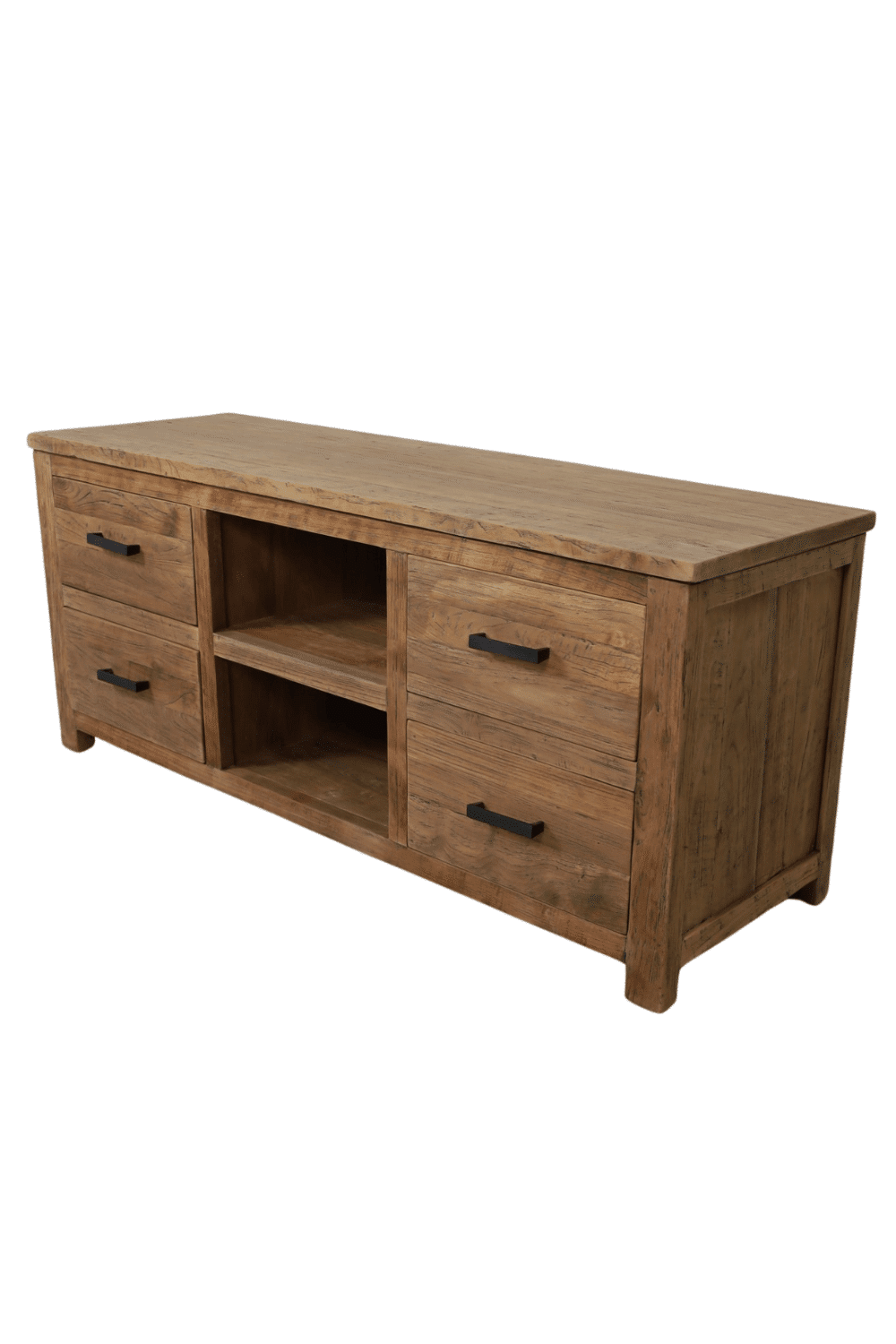 Teak houten tv meubel landelijk 140 cm