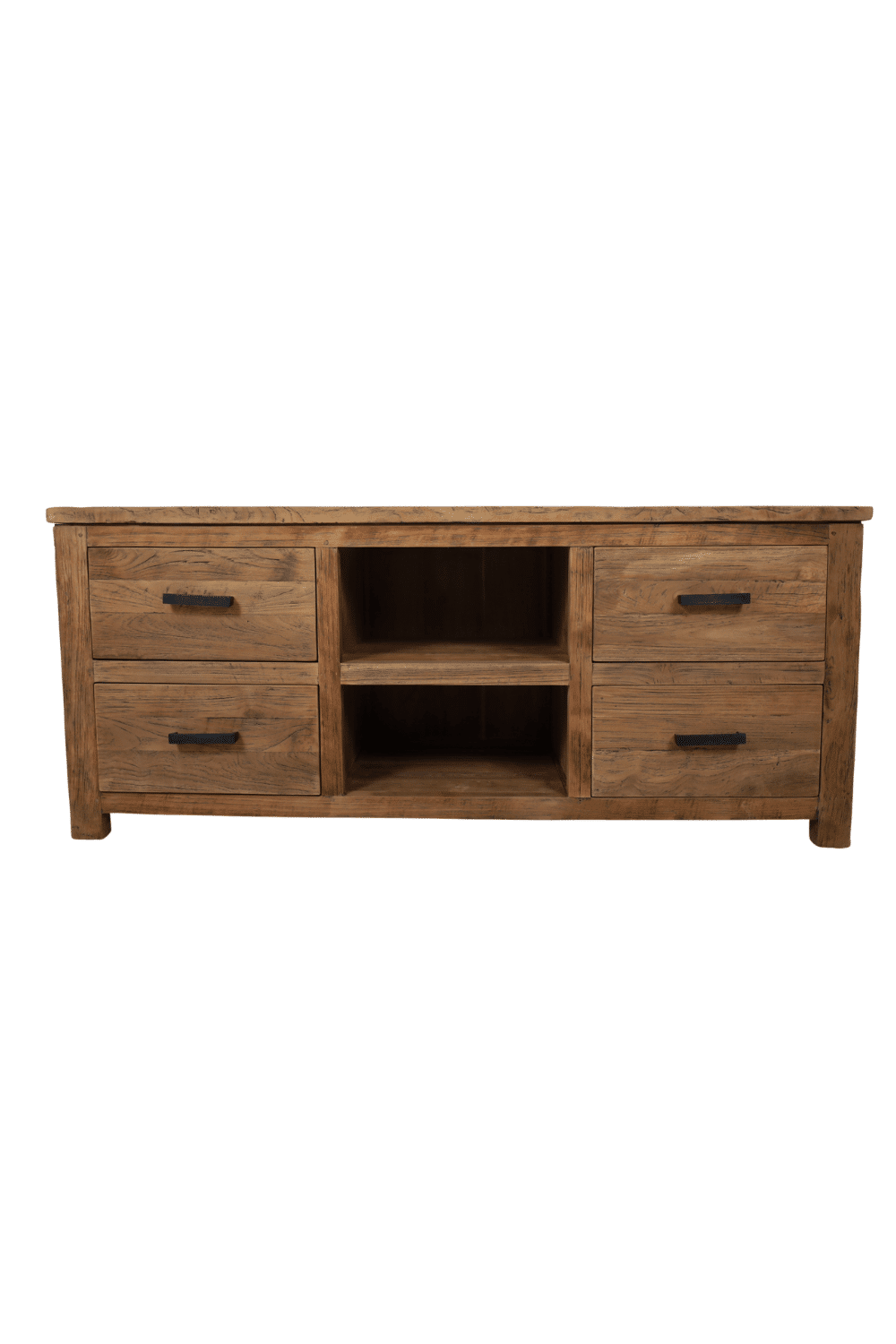 Teak houten tv meubel landelijk 140 cm