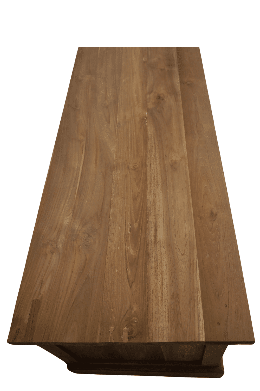 teak houten tv meubel 200 cm met schuif deuren