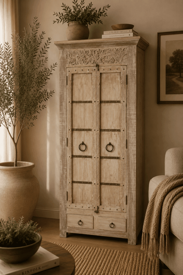 witte-indische-kast-75x40x190-cm-nr028-balinees kast