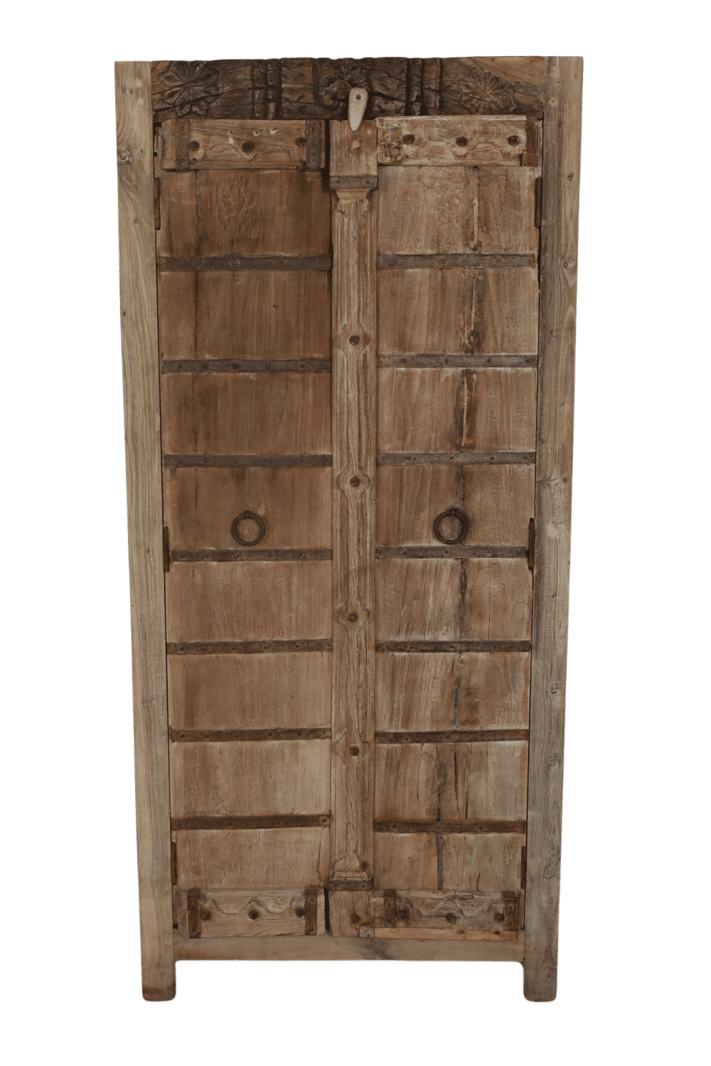 oude Indiase kast met oude deuren 75x40x162 cm