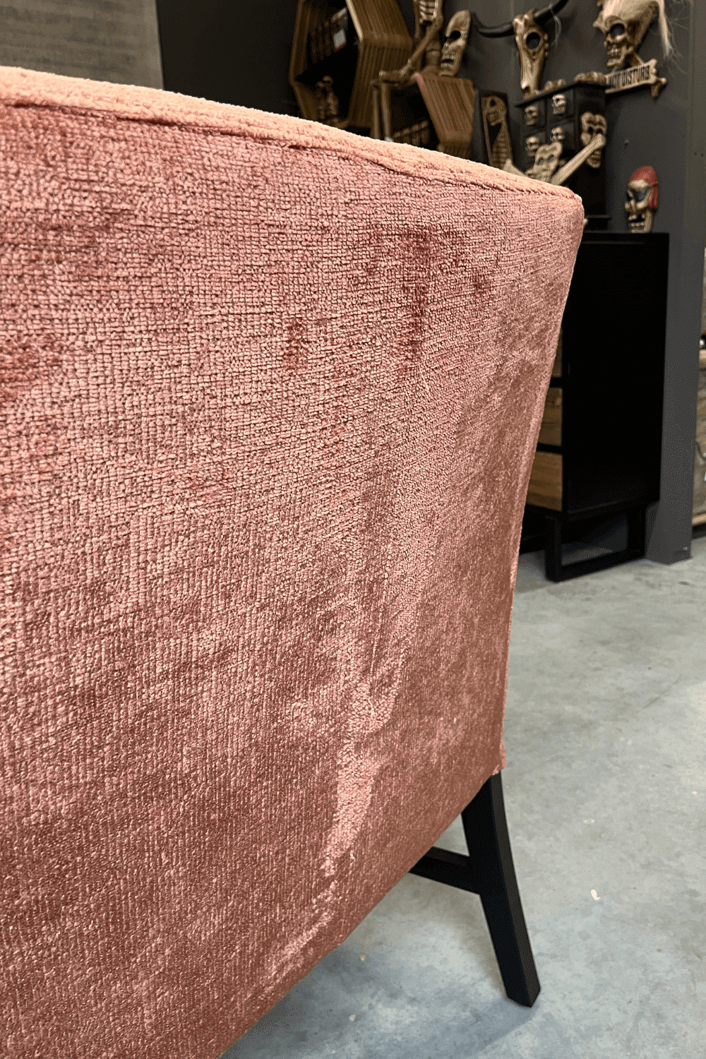 ovale eetkamerbank in terracotta oranje kleur met 3 stoelen ovale eetkamerbank in terracotta oranje kleur met 3 stoelen