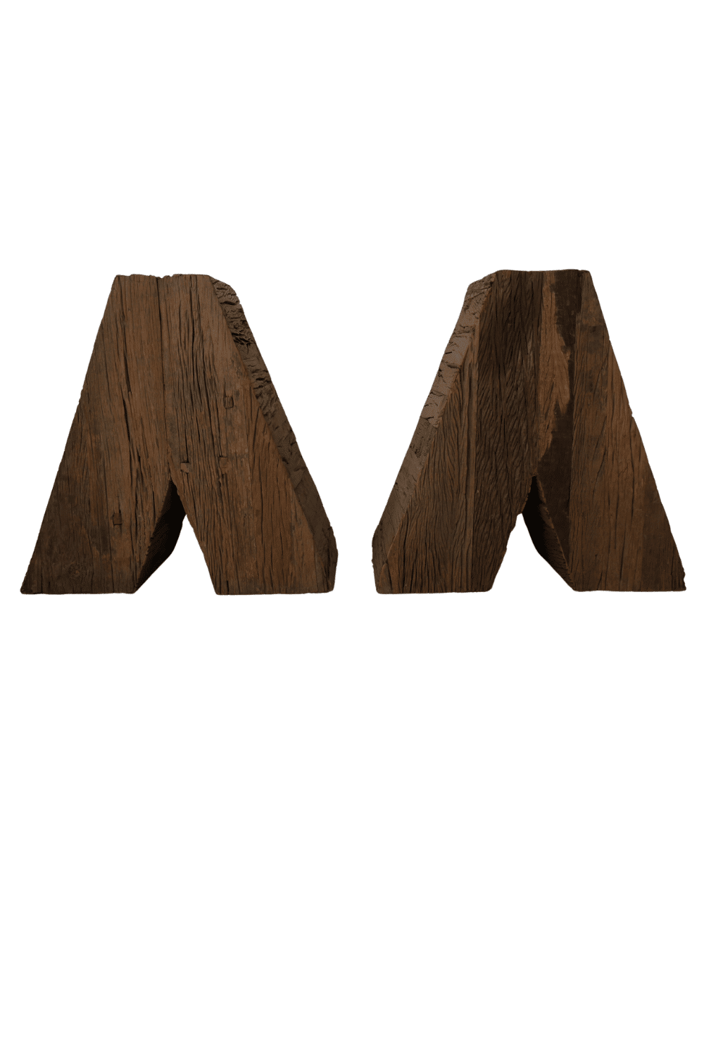 pilaar zuil steun in de vorm van een v ruw hout