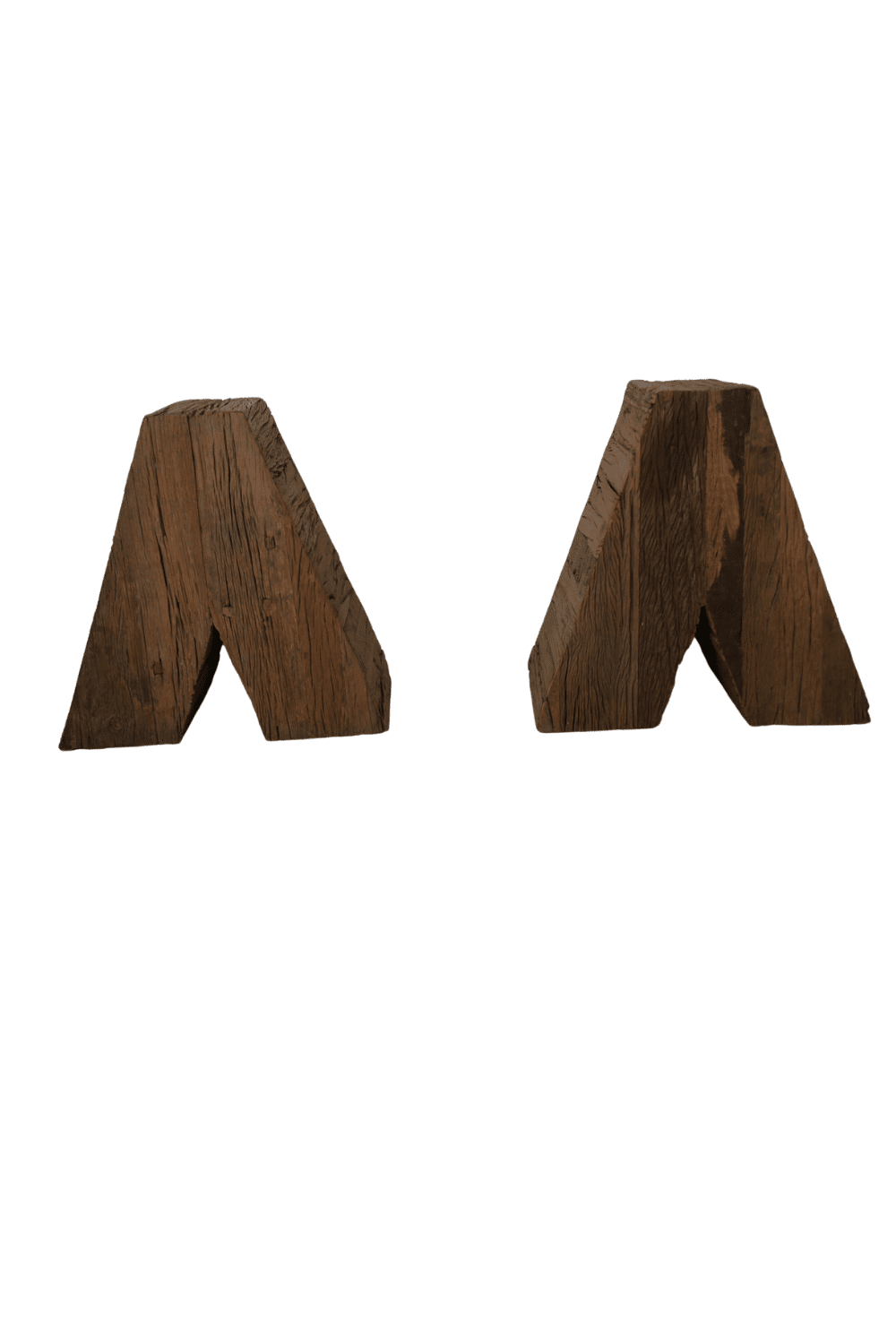 pilaar zuil steun in de vorm van een v ruw hout