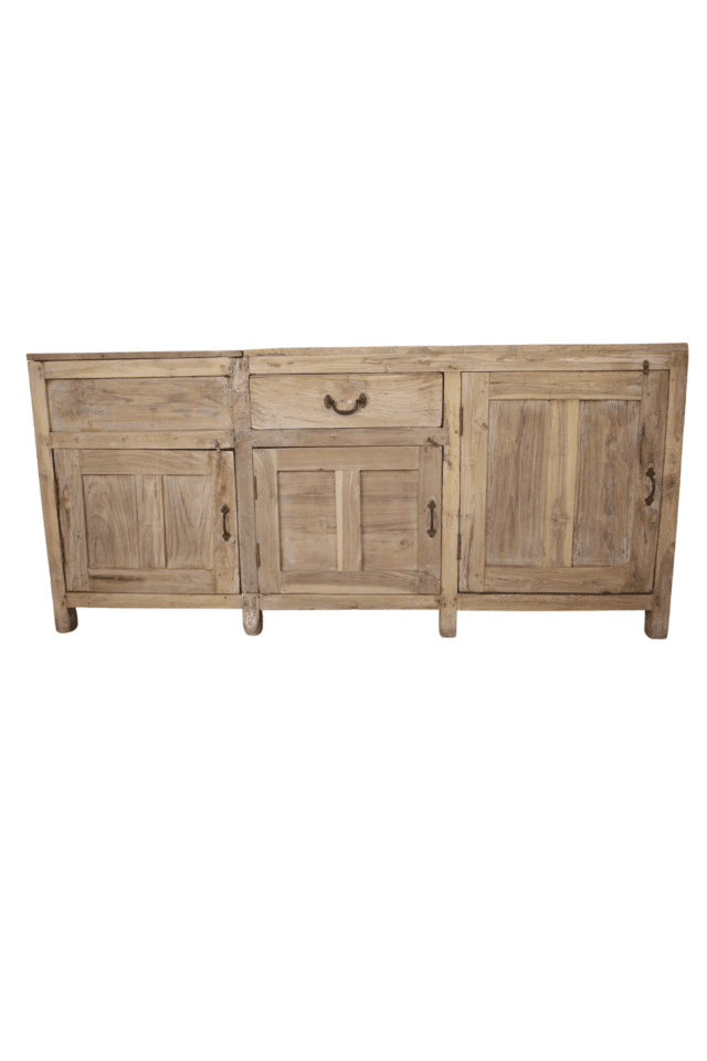 oud licht houten dressoir 185x60x80 cm