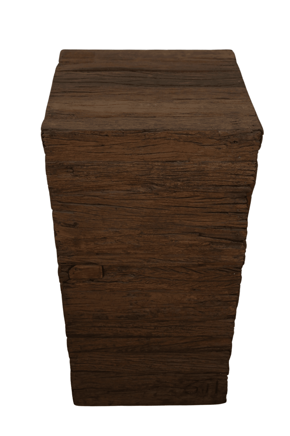 ruw stoere grove houten pilaar zuil 40x40x80 cm