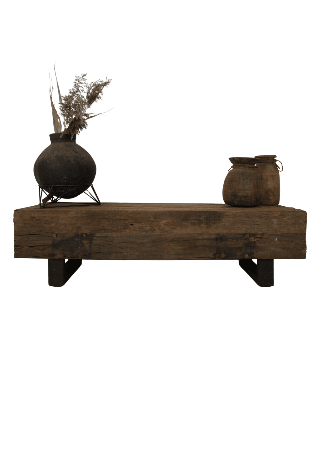 stoere ruwe industriele salontafel 150x50x40 cm