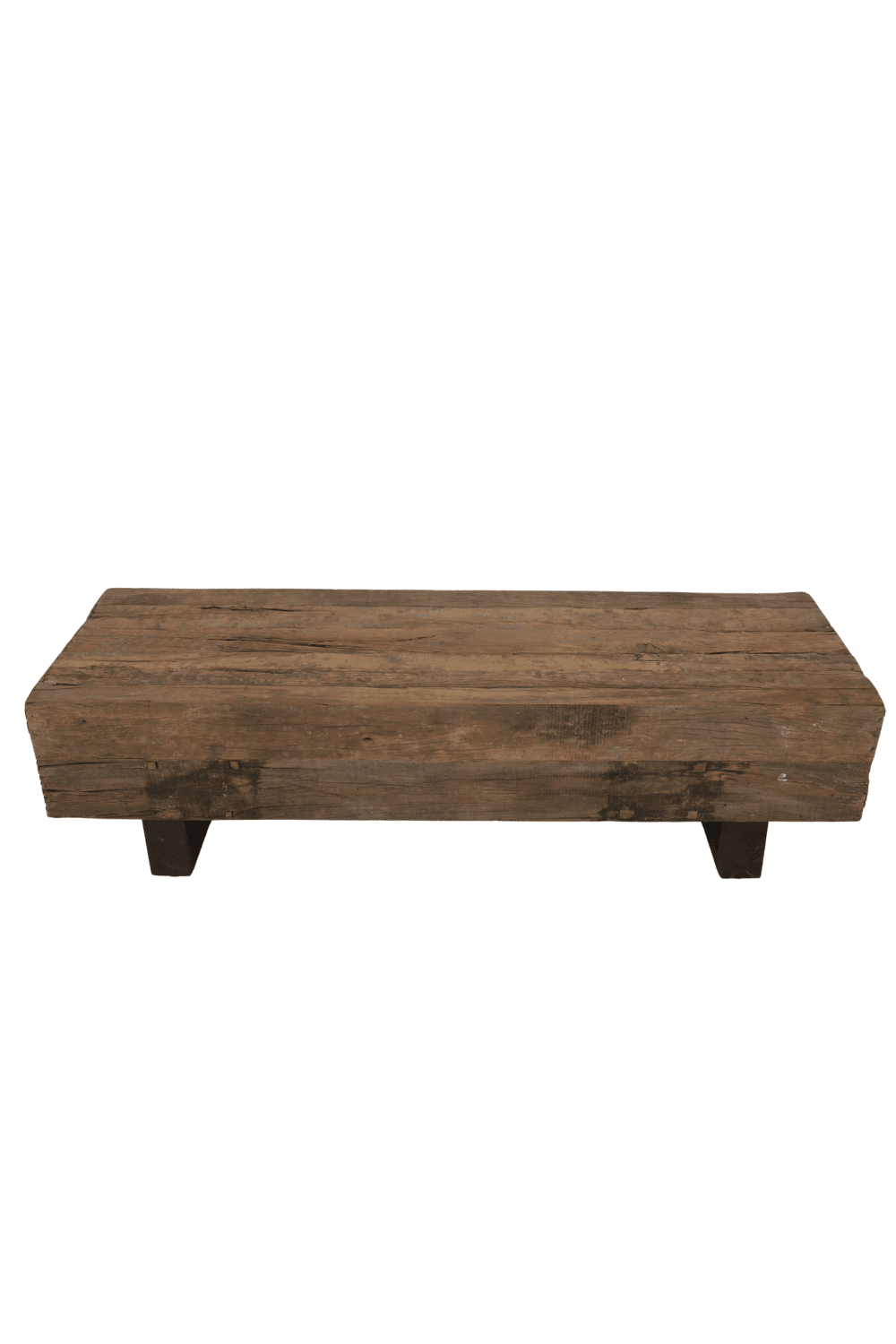 stoere ruwe industriele smalle salontafel 150x50x40 cm