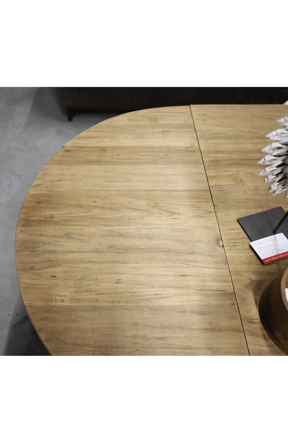 teak houten salontafel ovaal modulair rural