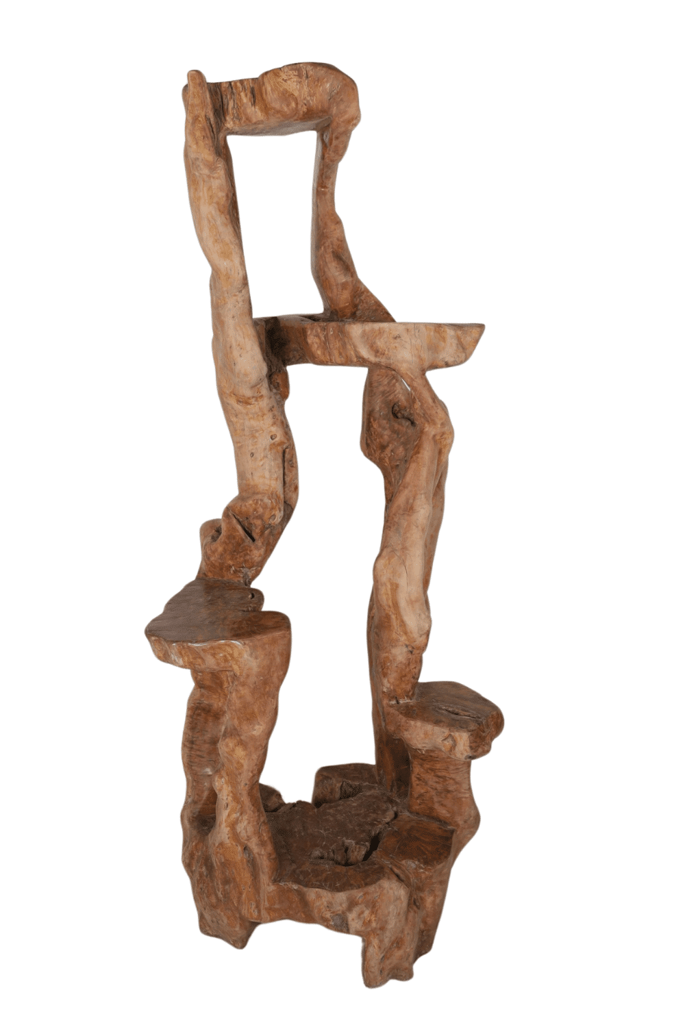 etagere van hout planten statief 80x65x210 cm