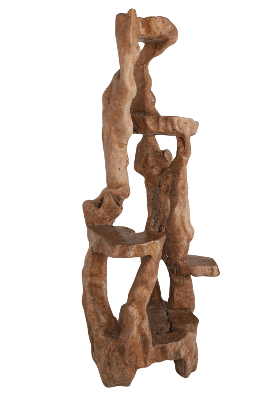 etagere van hout planten statief 80x65x210 cm
