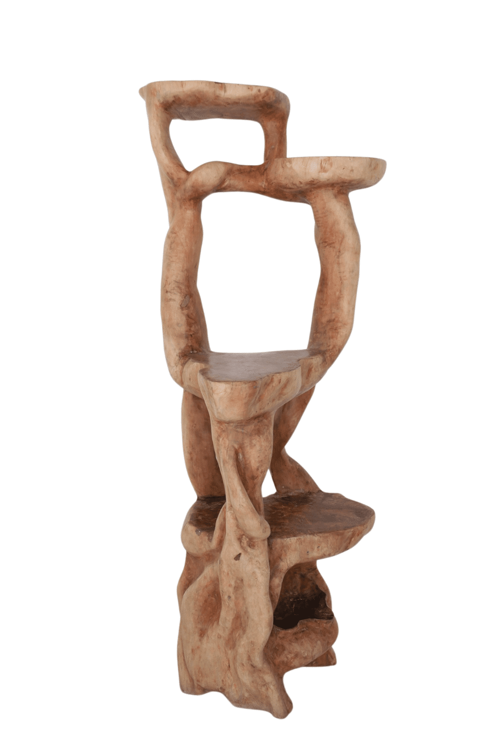 grote etagere van hout platen tafel
