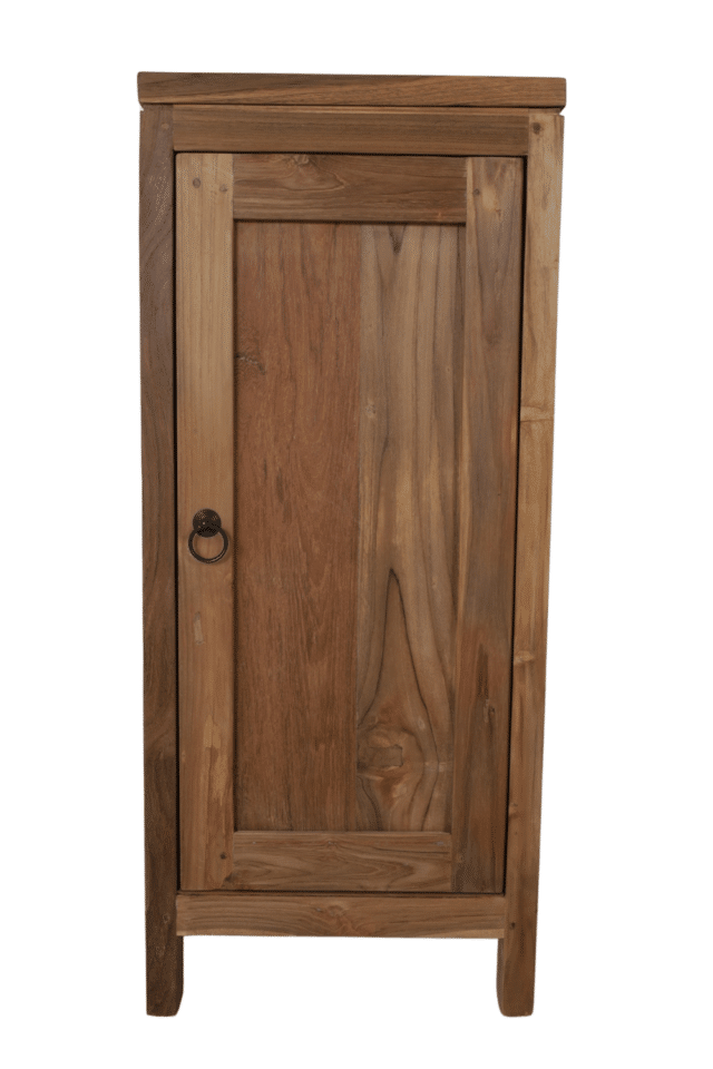teak houten toiletkastje 25x35x85 cm