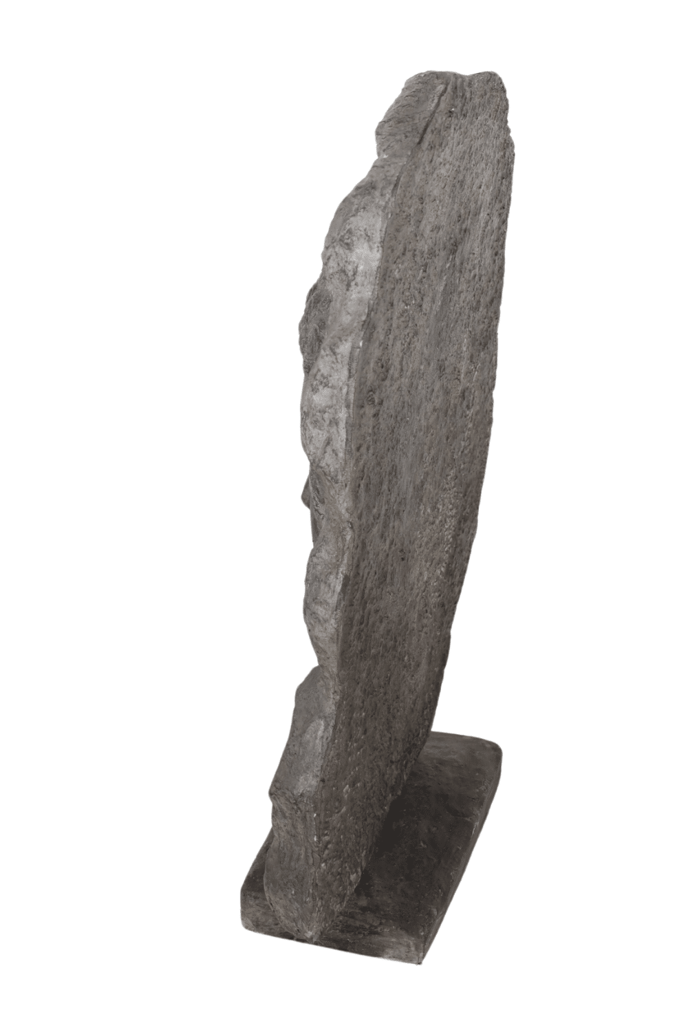 Boeddha beeld voor in de tuin 75x25x108 cm grijs antraciet