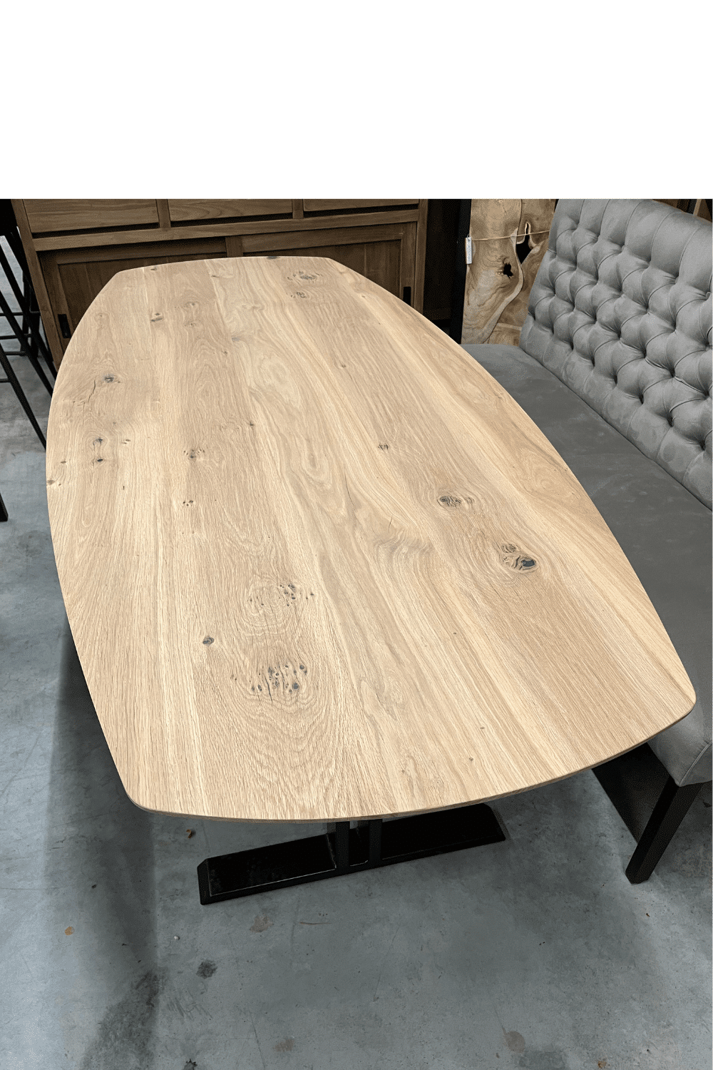 Eiken Deens ovale eetkamer tafel 240 cm