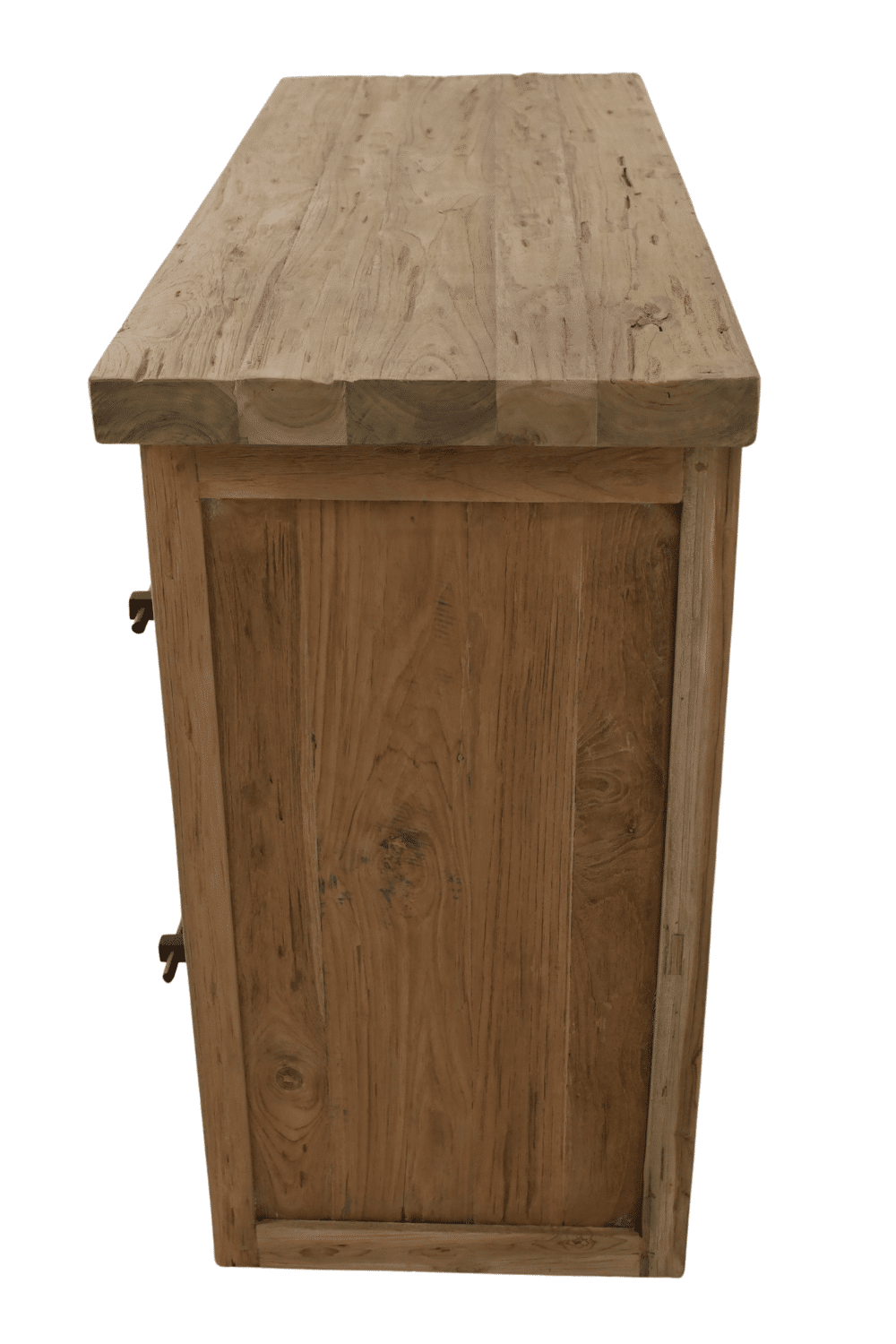 landelijke teak houten badkamermeubel 120 cm