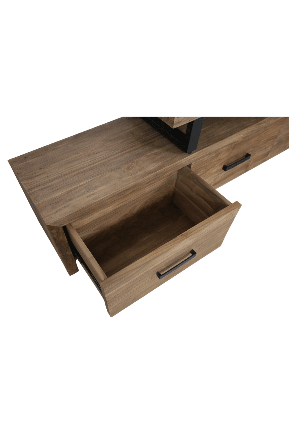 Teakhouten tv meubel uitschuifbaar tv meubel 240 cm tot 300 cm