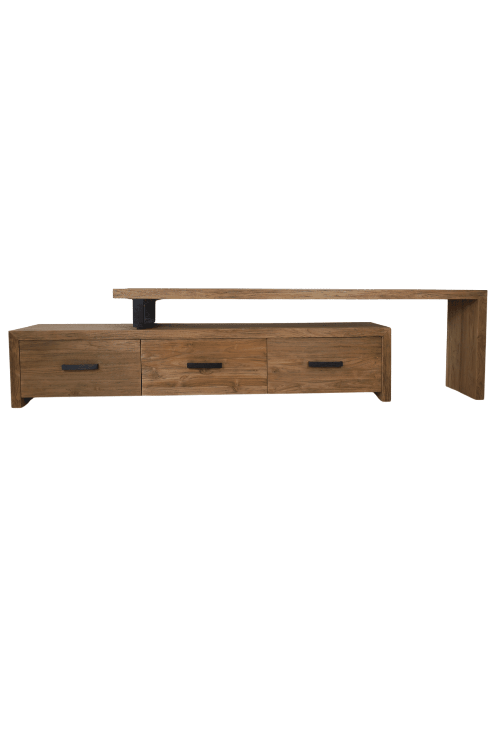 Teakhouten tv meubel uitschuifbaar tv meubel 240 cm tot 300 cm