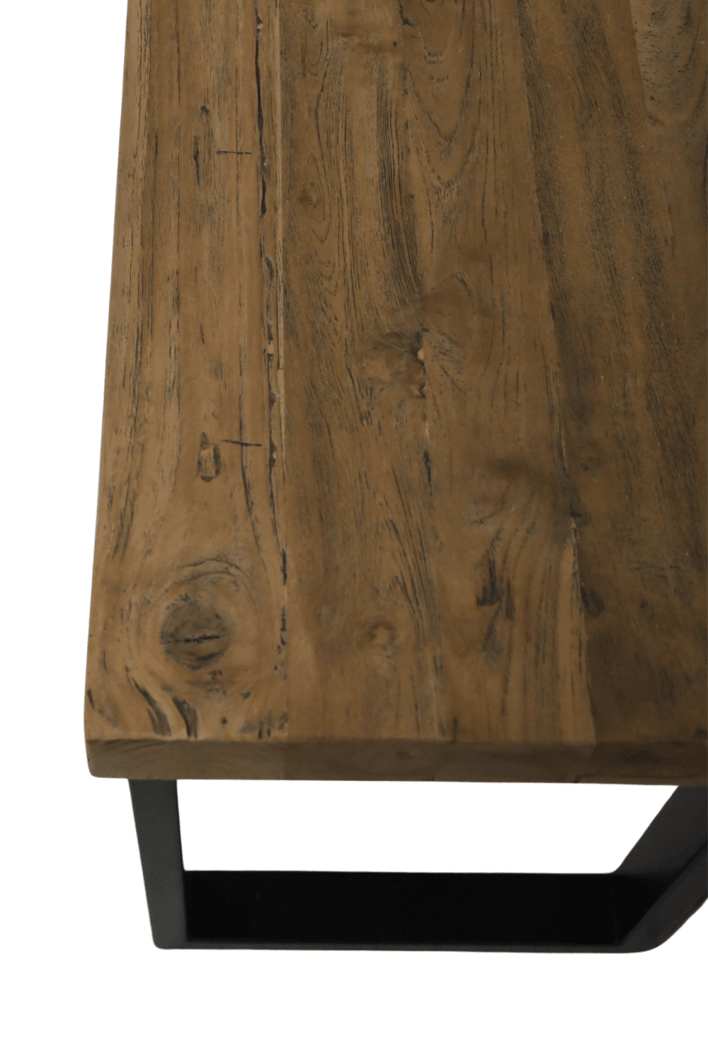 teak houten tv meubel lade blok met plak is uitschuifbaar industrieel