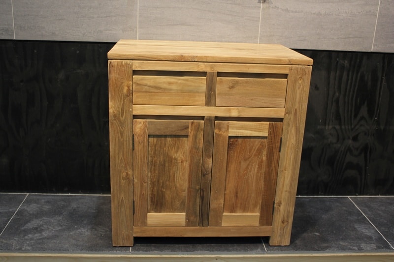 teakhouten badkamermeubel ddvr 80 cm