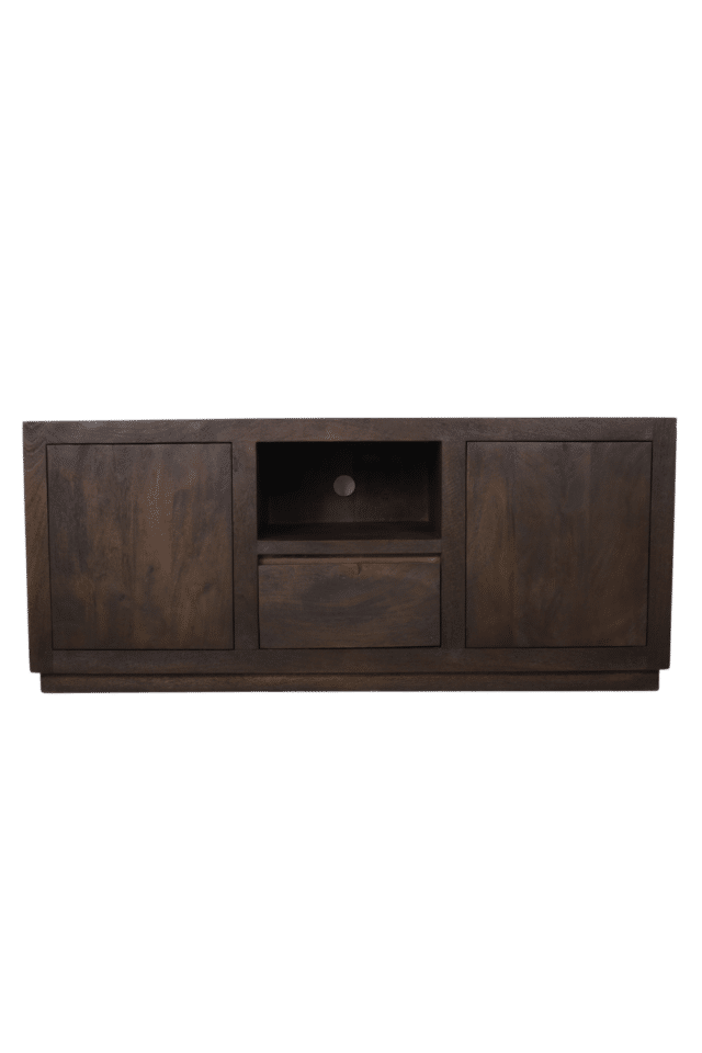 Bruin tv meubel mango hout india 140x40x60cm