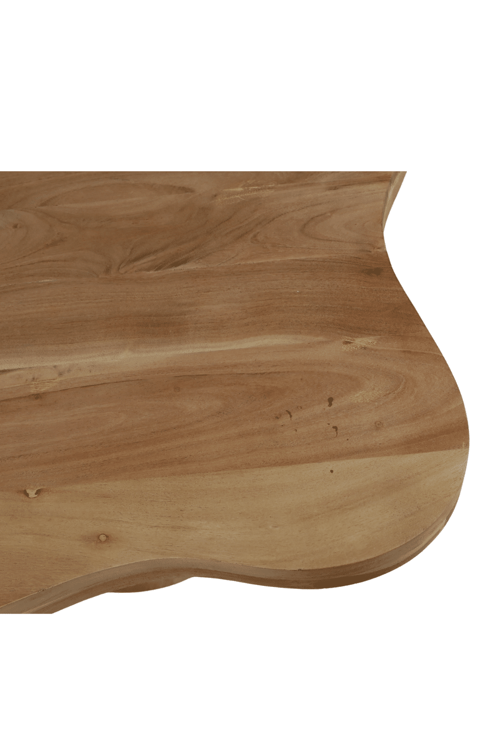 Organische licht houten salontafel bloem vormig acacia hout 120x120x43 cm