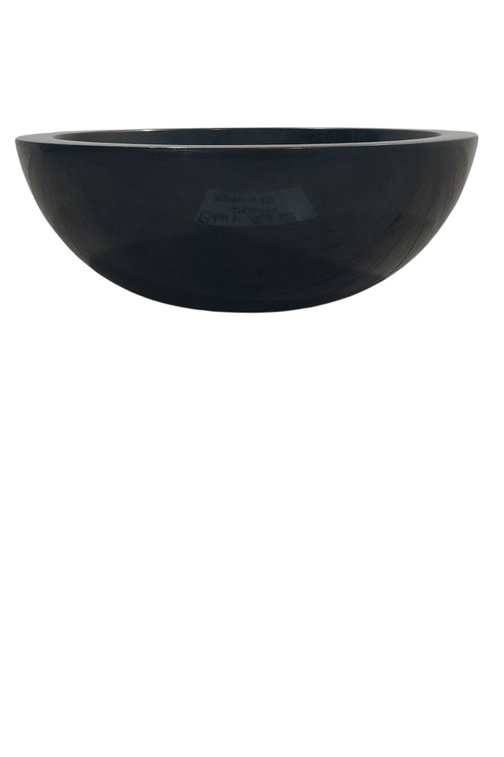 Rond zwarte wasbak natuursteen andesiet 40x40x15 cm