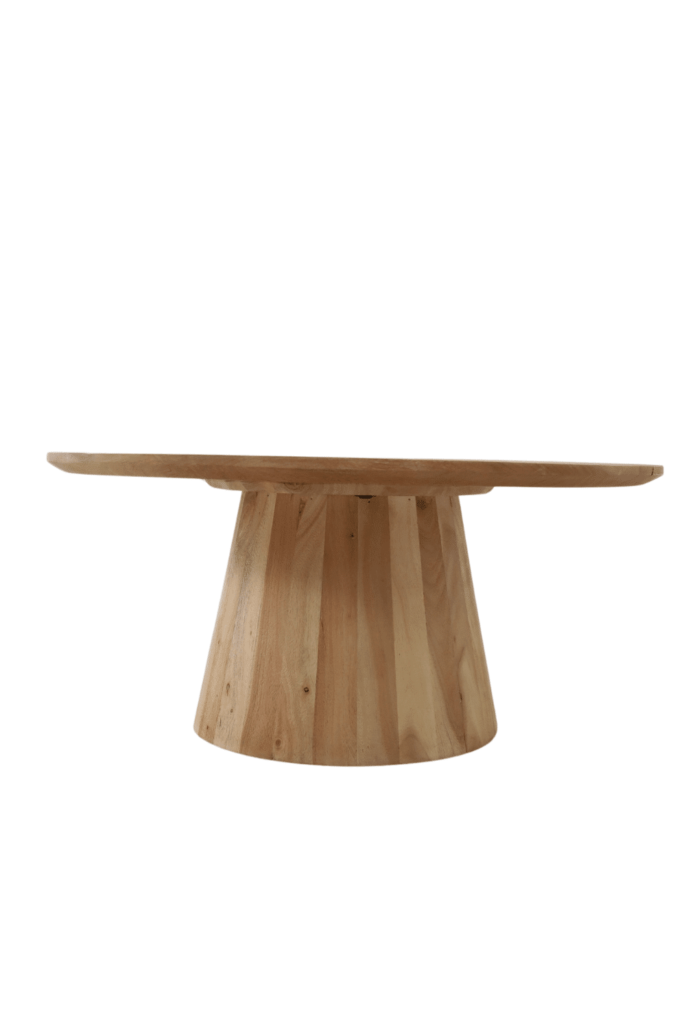 Ronde salontafel acacia gebleekte eiken look 80x80x40 cm