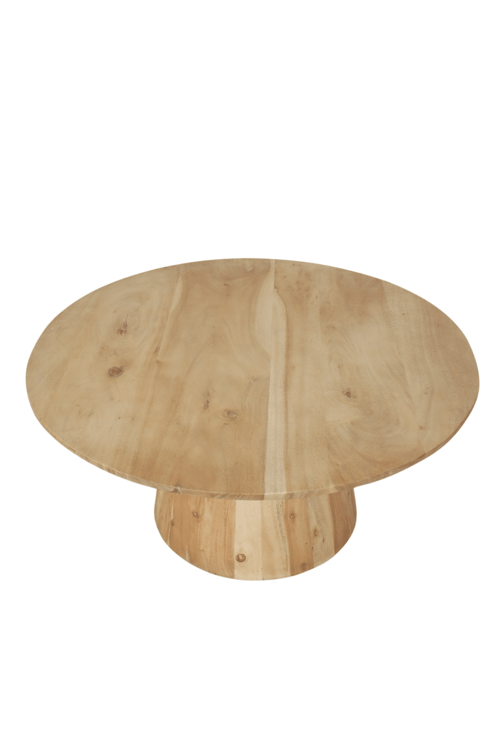 Ronde salontafel acacia gebleekte eiken look 80x80x40 cm