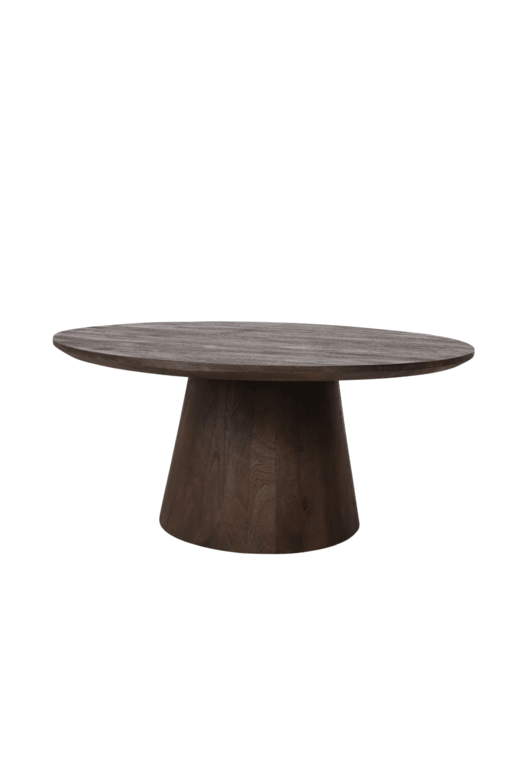 Salontafel rond walnoot 80x80x40 cm