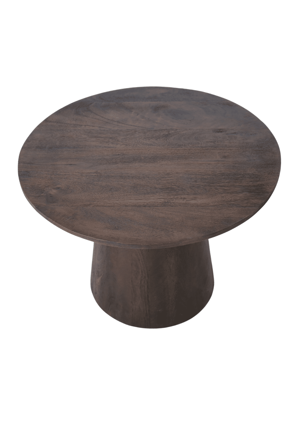 Ronde salontafel walnoot bruin 60x60x45cm