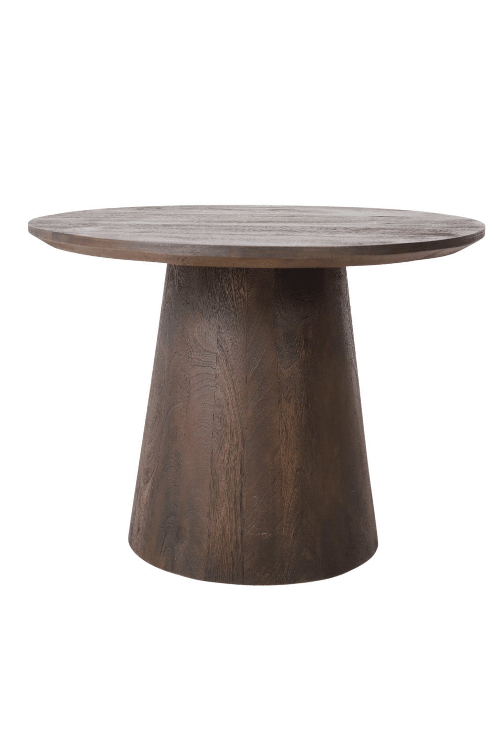 Ronde salontafel walnoot bruin 60x60x45cm