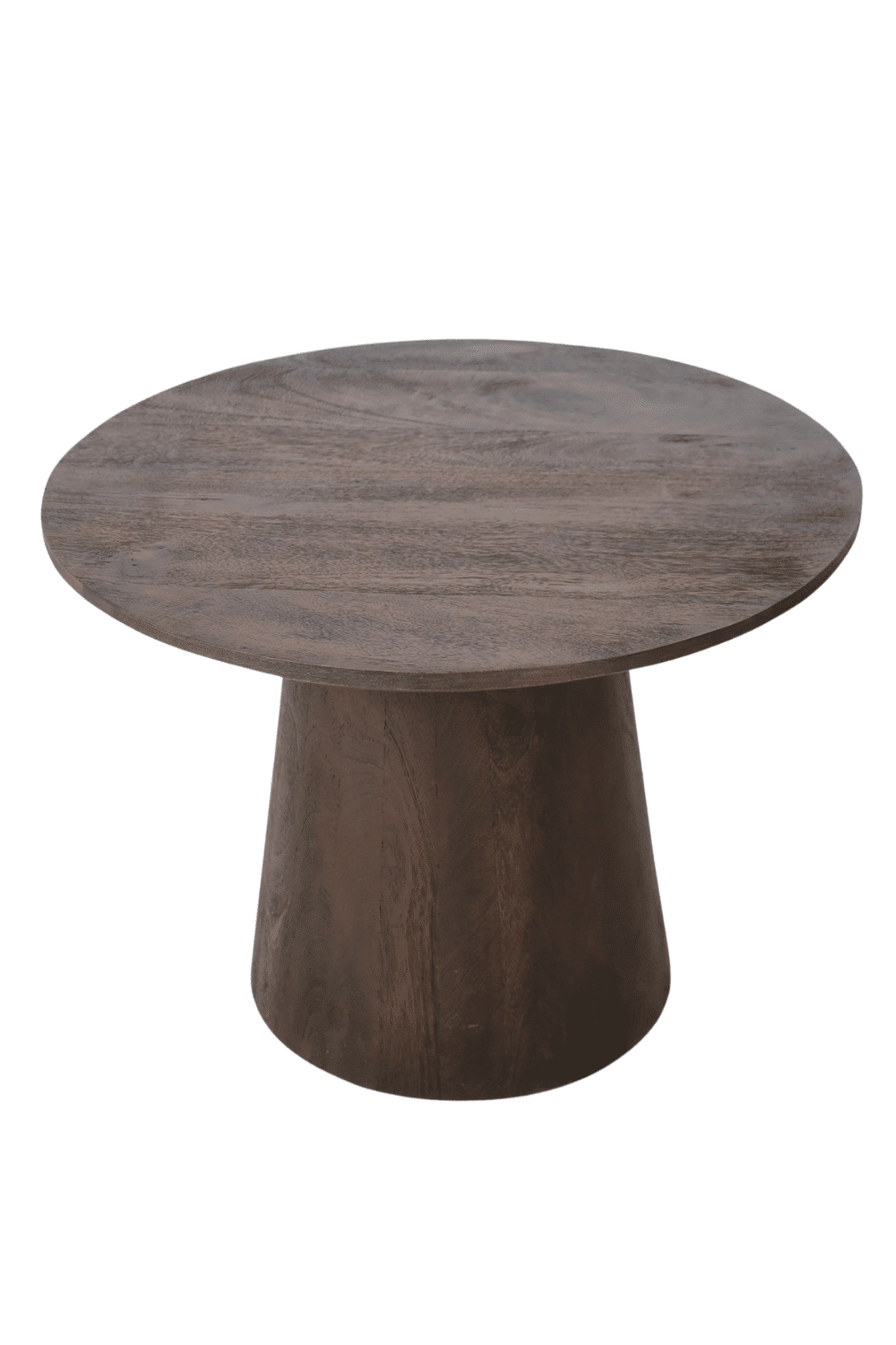 Ronde salontafel walnoot bruin 60x60x45cm