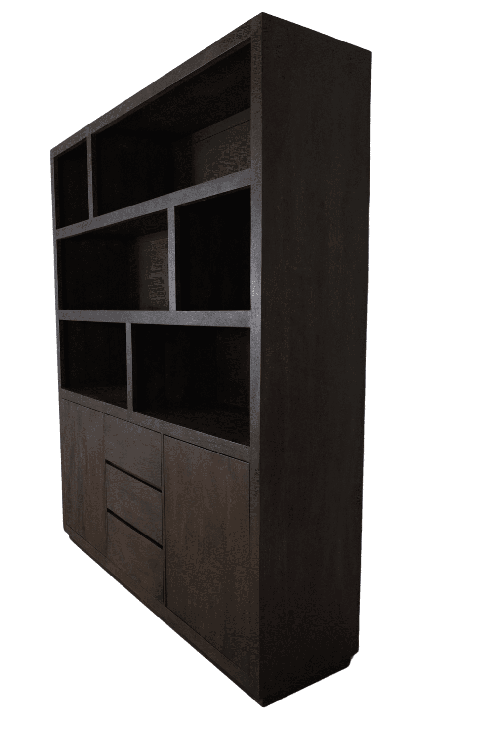 Walnoot bruine kleurige vakkenkast 180x45x210 cm