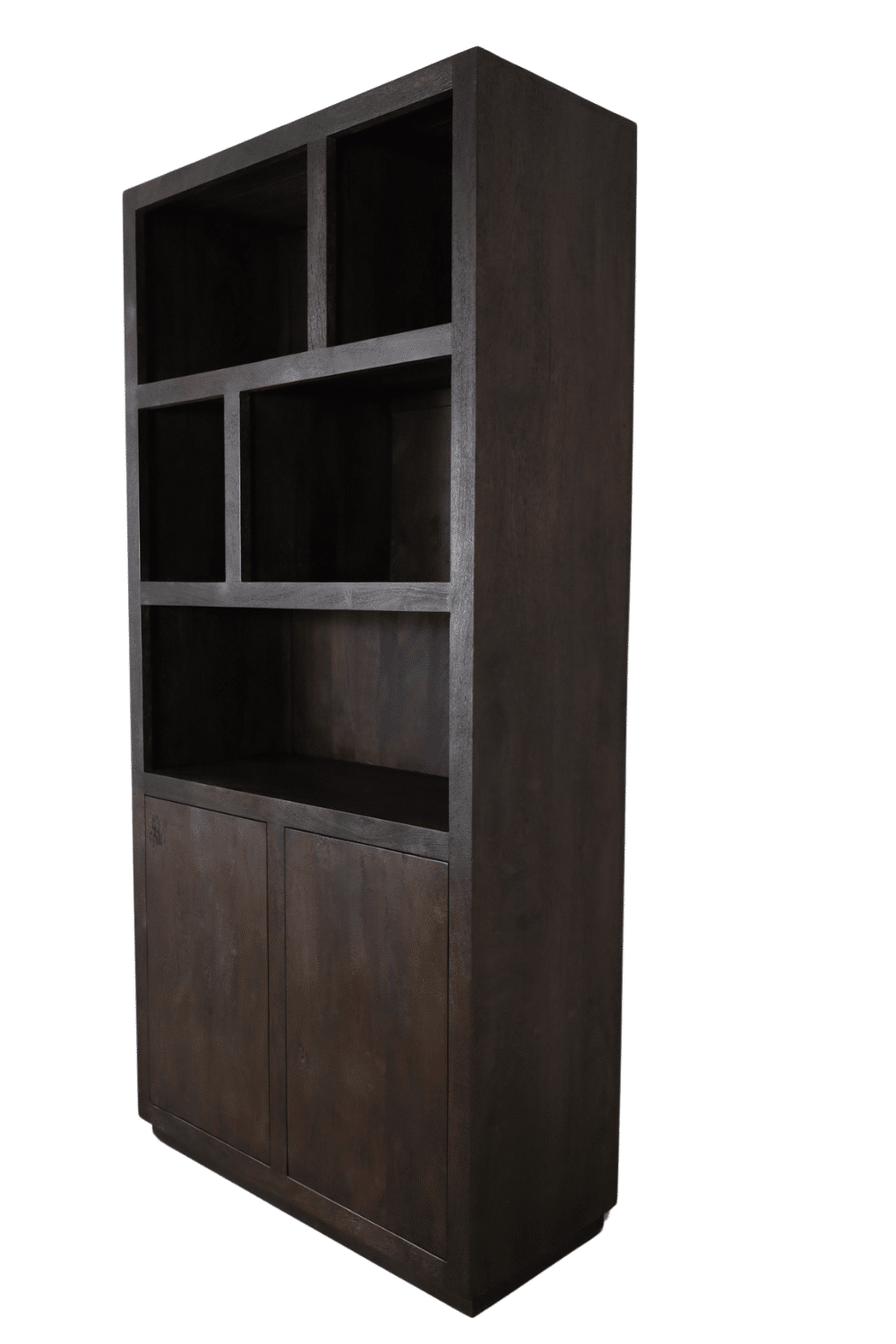 Walnoot kleurige vakkenkast 100x45x210 cm