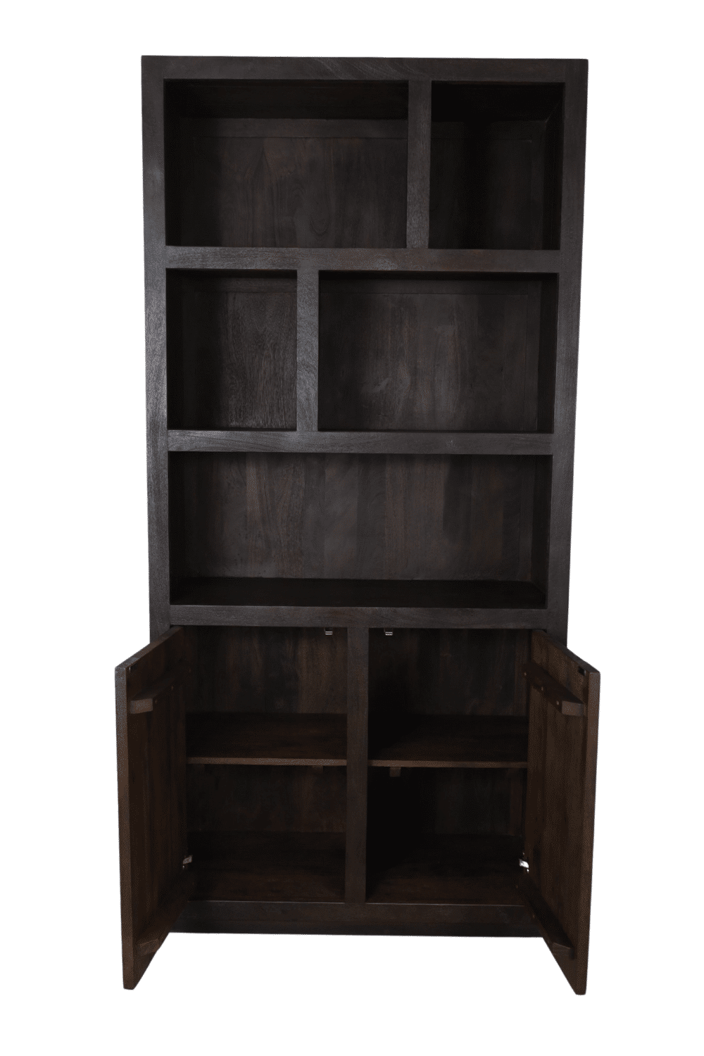 Walnoot kleurige vakkenkast 100x45x210 cm