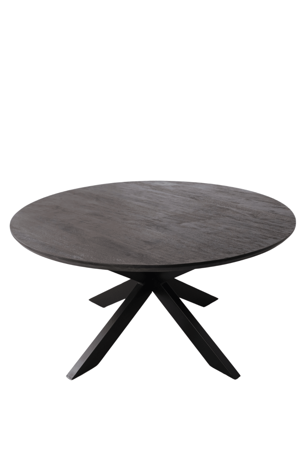 walnoot kleurige bruine mango tafel ronde tafel 150 cm of 130 cm