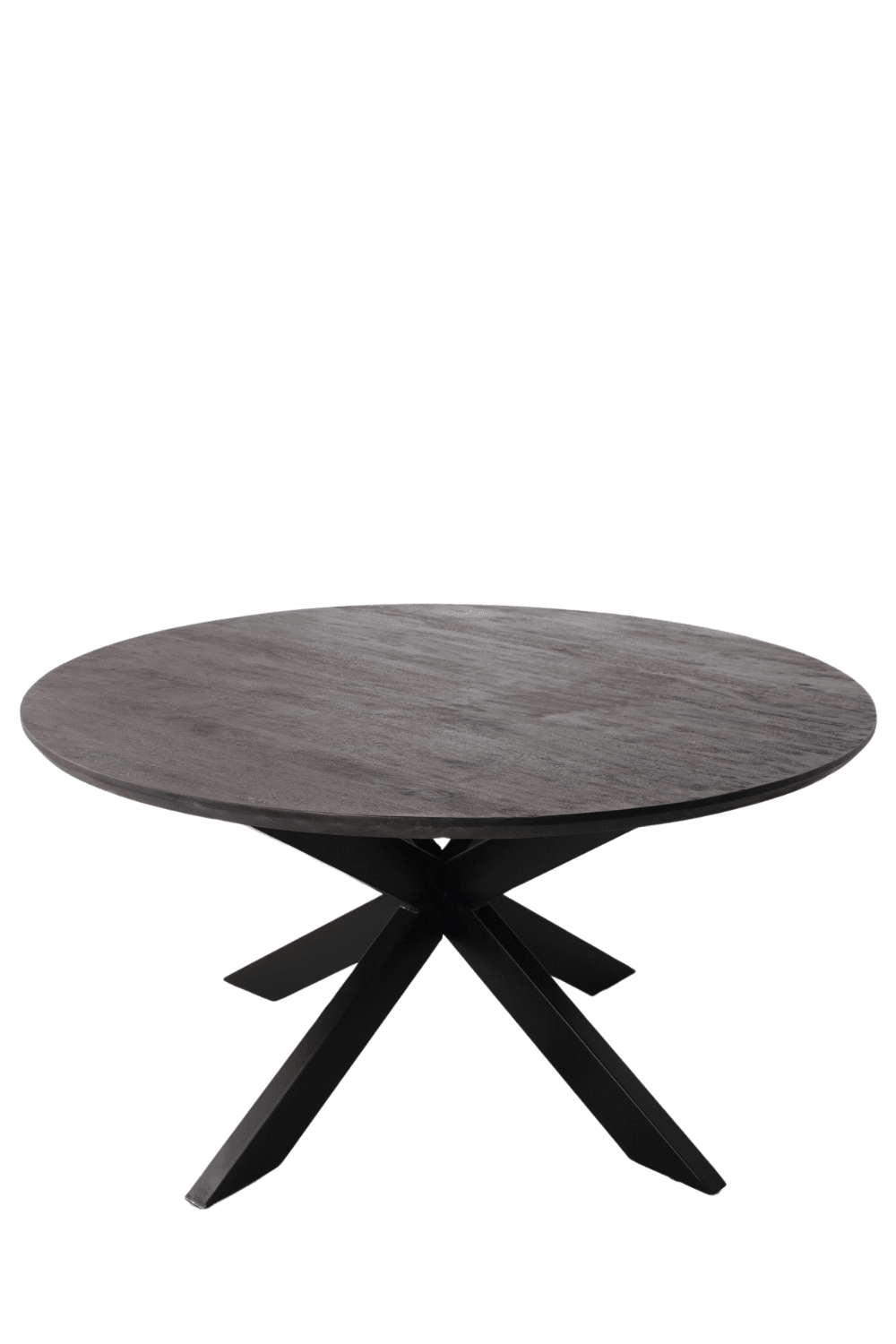 walnoot kleurige bruine mango tafel ronde tafel 150 cm of 130 cm