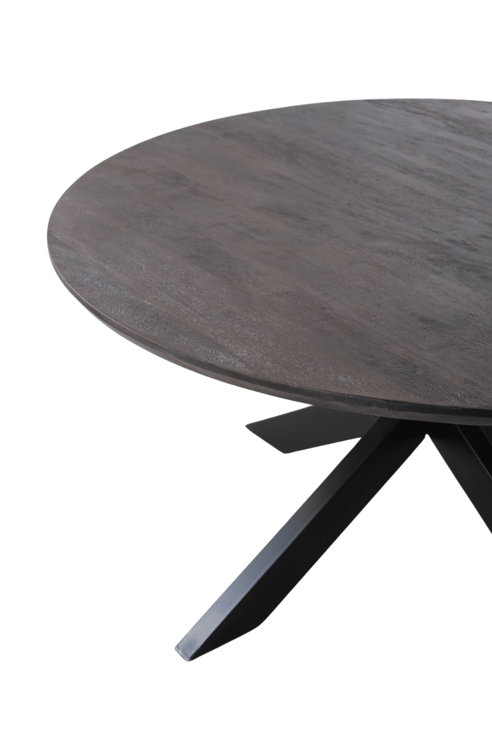 150 cm ronde bruine walnoot mango eettafel